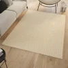 IDMarket Tapis d'intérieur rectangle à motifs circulaire beige 160 x 220 cm* Décoration Et Accessoires