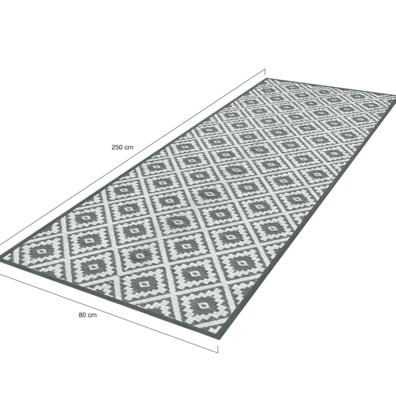IDMarket Tapis extérieur gris 80x250cm* Revêtement Sol Extérieur