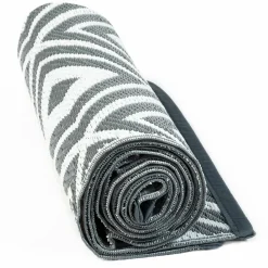 IDMarket Tapis extérieur jardin motifs géométriques gris et blanc 270 x 370 cm* Revêtement Sol Extérieur
