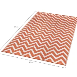 IDMarket Tapis extérieur terracotta 270x370cm* Revêtement Sol Extérieur