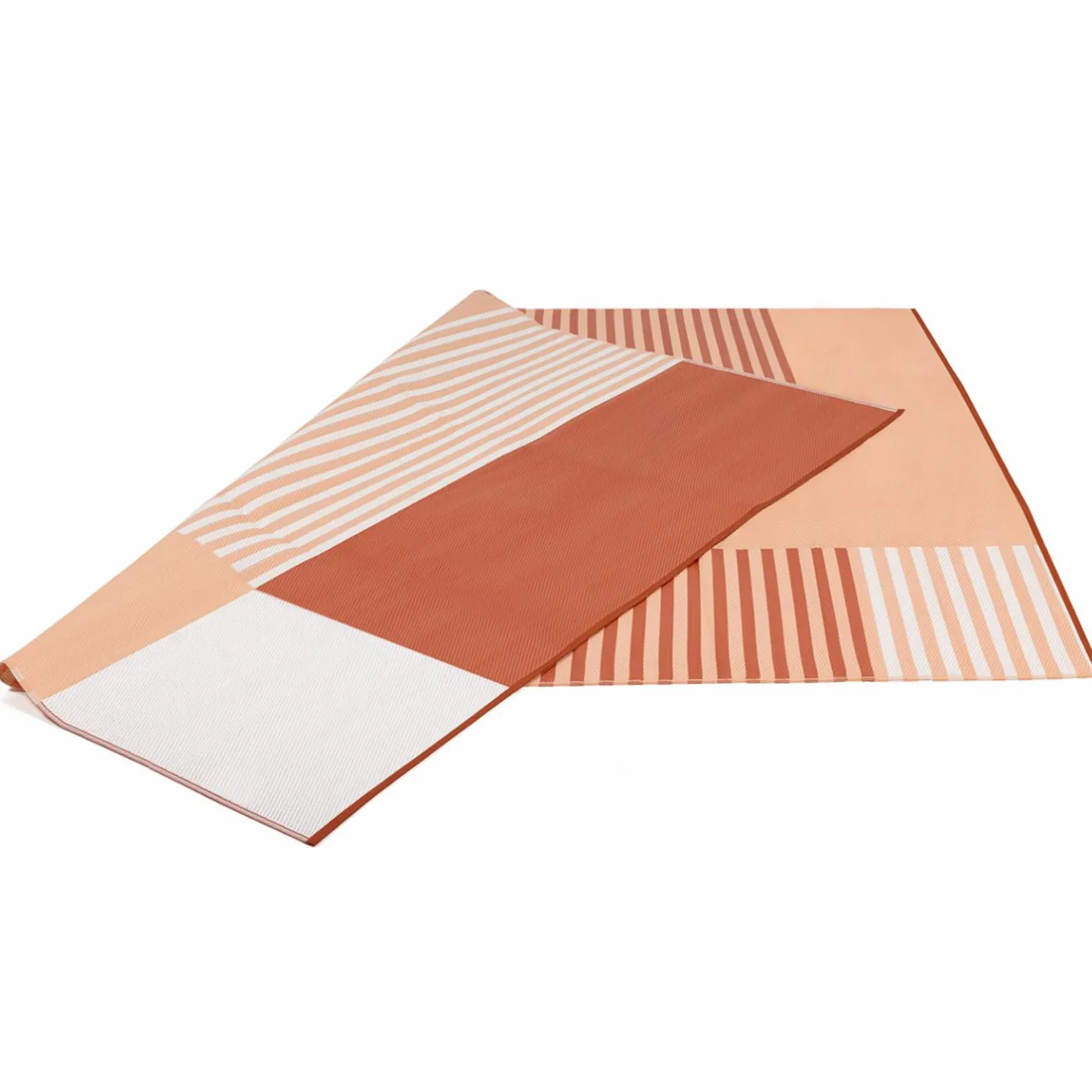 IDMarket Tapis extérieur terracotta à formes géométriques* Revêtement Sol Extérieur