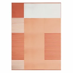 IDMarket Tapis extérieur terracotta à formes géométriques* Revêtement Sol Extérieur