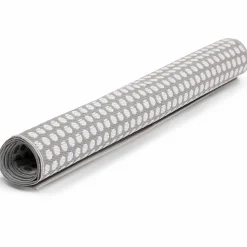 IDMarket Tapis extérieur terrasse motifs ronds beiges et blancs 180 x 280 cm* Revêtement Sol Extérieur