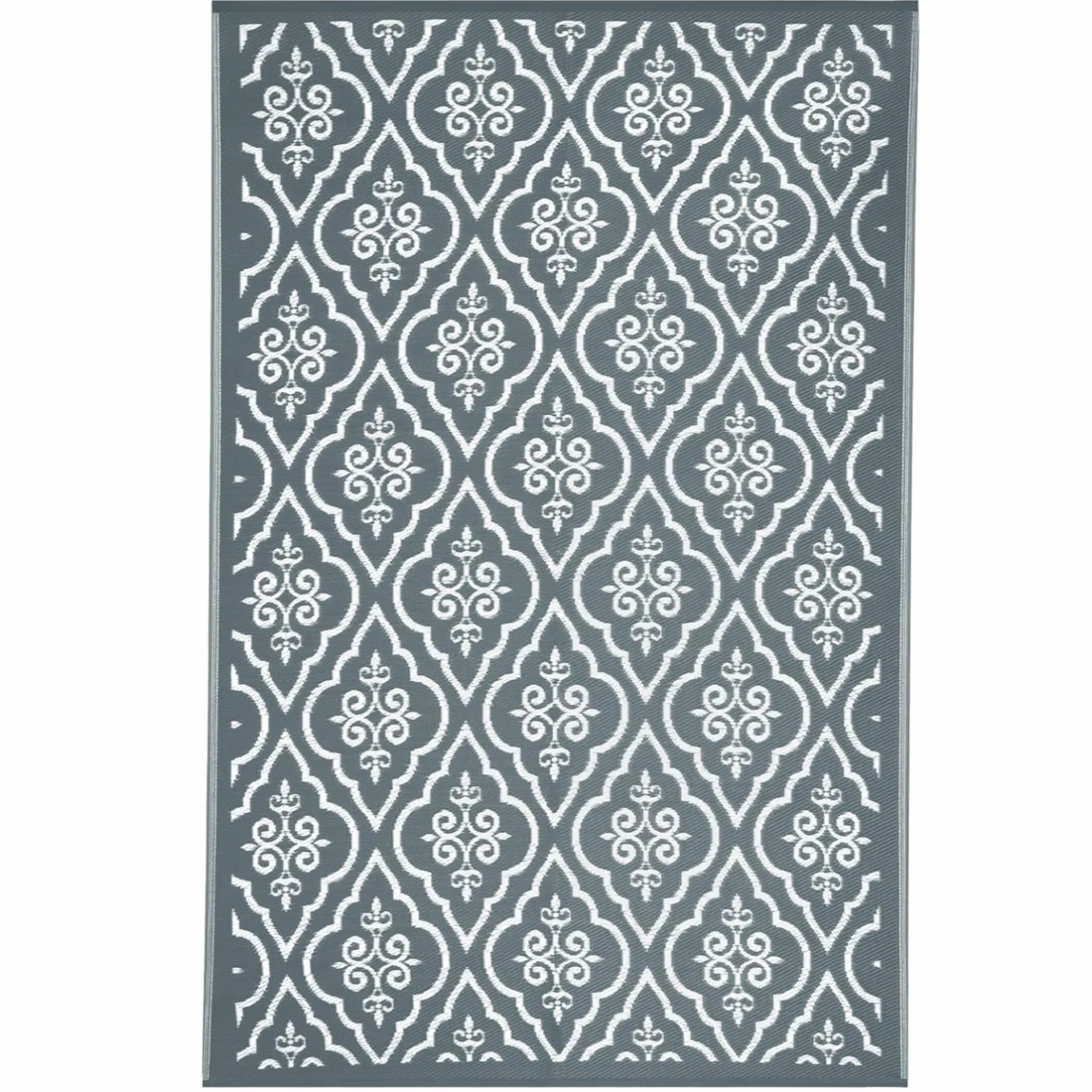 IDMarket Tapis extérieur 180x280 cm gris et blanc* Revêtement Sol Extérieur
