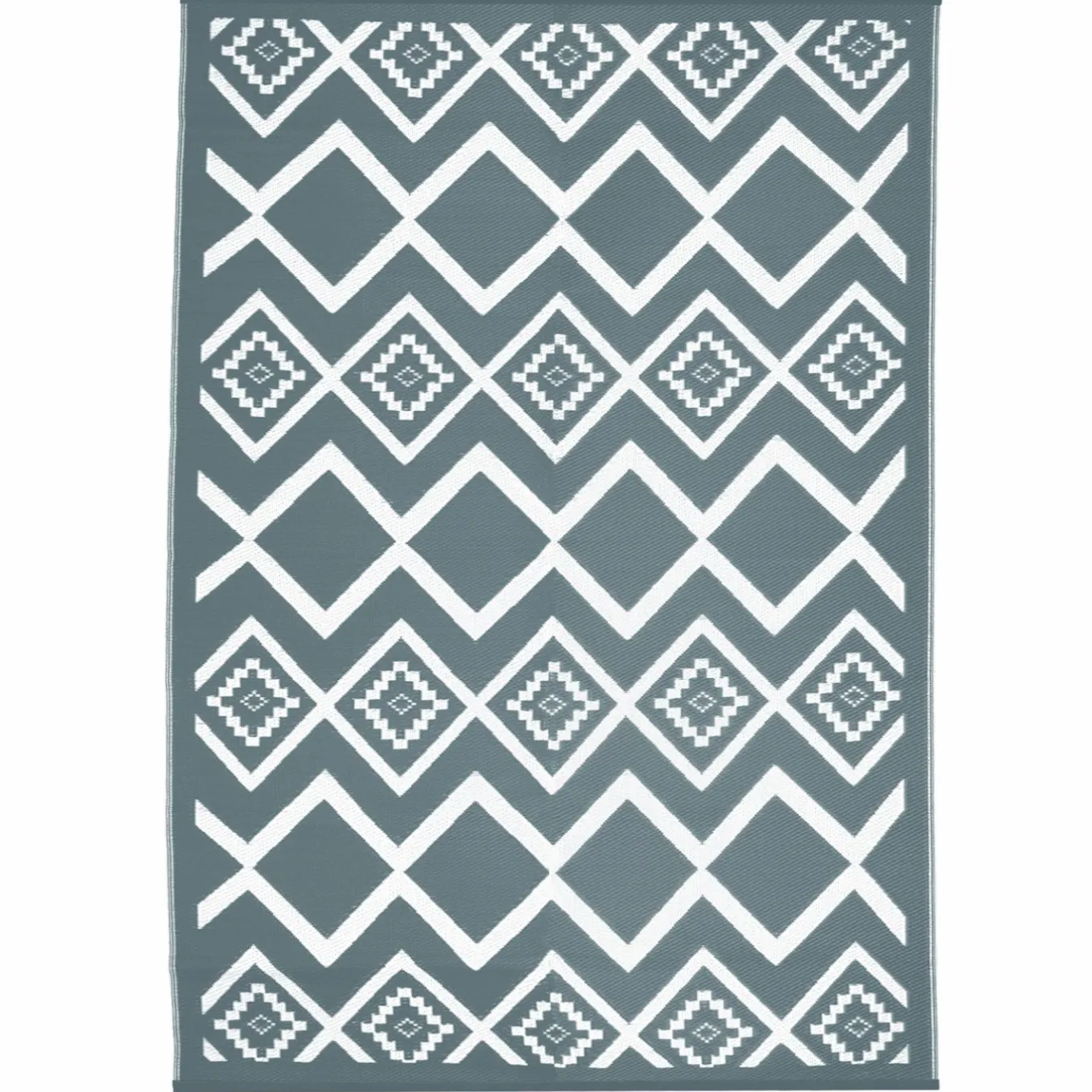 IDMarket Tapis extérieur 180x280 cm gris et blanc* Revêtement Sol Extérieur