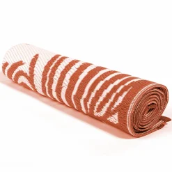 IDMarket Tapis tropical d'extérieur terracotta et blanc* Revêtement Sol Extérieur