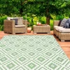 IDMarket Tapis vert sauge pour terrasse et extérieur* Revêtement Sol Extérieur