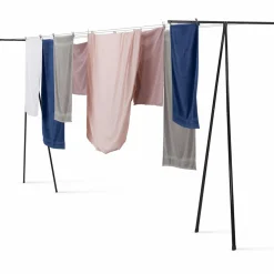 IDMarket Étendoir à linge extérieur en métal 35m de fil* Séchoirs À Linge