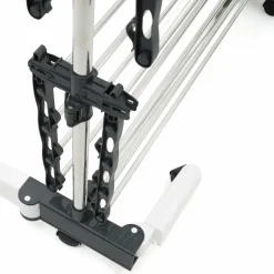 IDMarket Étendoir à linge XXL 60 m sur 4 niveaux avec barre télescopique* Séchoirs À Linge