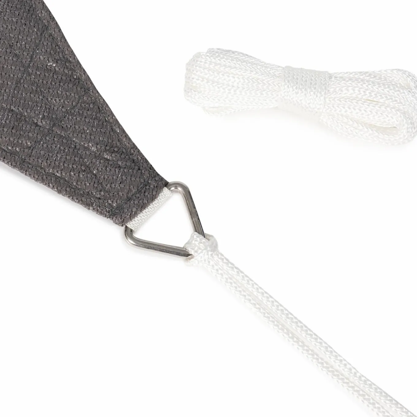 IDMarket Toile ombrage carré haute densité gris 4x4 m* Voiles D'Ombrage