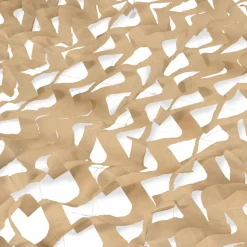 IDMarket Toile ombrage rectangulaire camouflage sable 4x6 m* Voiles D'Ombrage