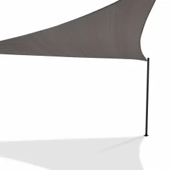 IDMarket Toile ombrage triangulaire haute densité gris* Voiles D'Ombrage