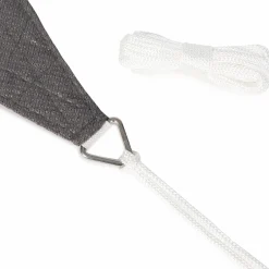 IDMarket Toile ombrage triangulaire haute densité gris* Voiles D'Ombrage