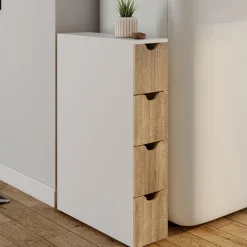 IDMarket Tour de rangement à roulettes 4 tiroirs* Meubles Bas|Petits Meubles