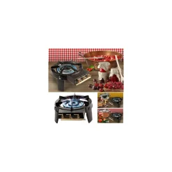 IDMarket Trépied à gaz* Dessertes Et Éléments De Cuisine