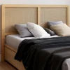 IDMarket Tête de lit aspect cannage et bois 160 cm* Meubles En Bois|Collection Cannage