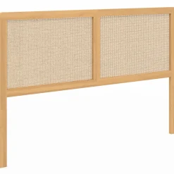 IDMarket Tête de lit aspect cannage et bois 160 cm* Meubles En Bois|Collection Cannage