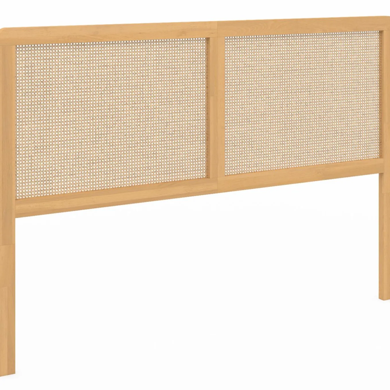 IDMarket Tête de lit aspect cannage et bois 160 cm* Meubles En Bois|Collection Cannage