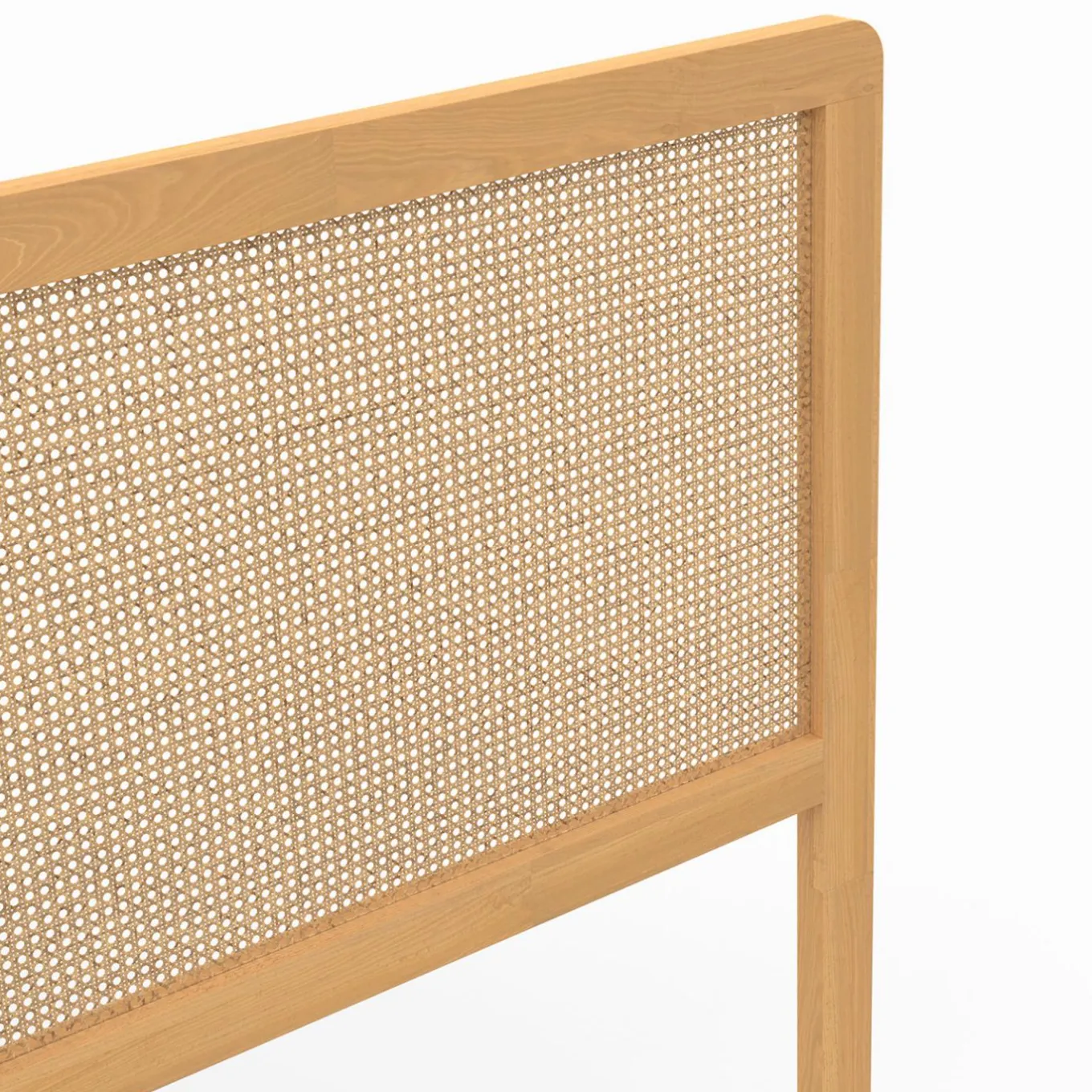 IDMarket Tête de lit aspect cannage et bois 160 cm* Meubles En Bois|Collection Cannage