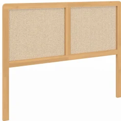 IDMarket Tête de lit aspect cannage et bois 140 cm* Meubles En Bois|Collection Cannage