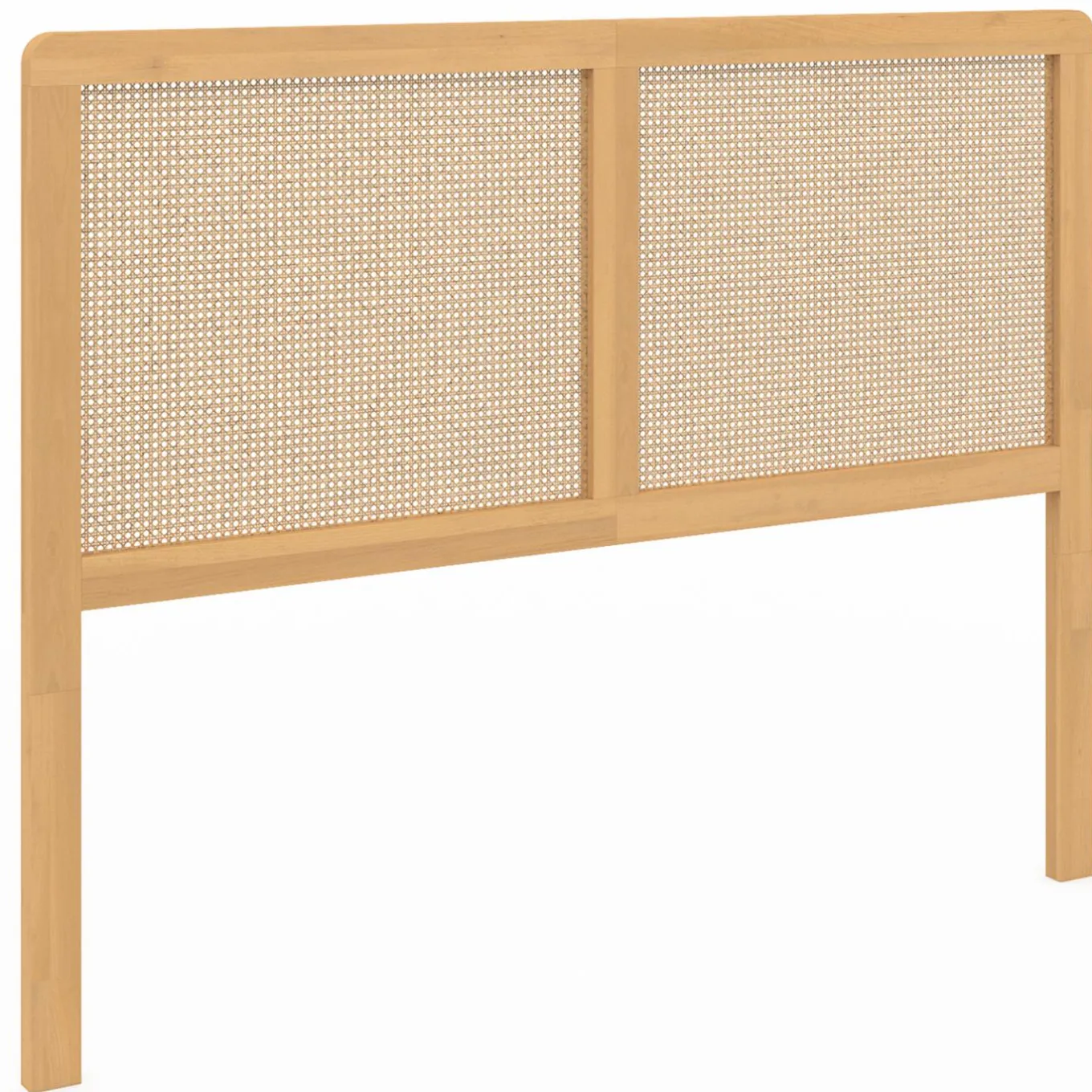 IDMarket Tête de lit aspect cannage et bois 140 cm* Meubles En Bois|Collection Cannage