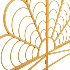 IDMarket Tête de lit effet rotin 160 cm en forme de fleur* Meubles En Bois|Collection Bambou