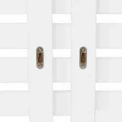 IDMarket Tête de lit en lattes bois blanc étagères façon hêtre 240 cm* Meubles Blancs|Collection Moderne