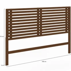 IDMarket Tête de lit en lattes coloris bois vieilli 160 cm* Têtes De Lit|Chambre Complète Adulte