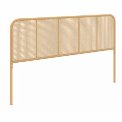 IDMarket Tête de lit façon cannage 160 cm sur pied* Meubles En Bois|Collection Cannage