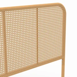 IDMarket Tête de lit façon cannage 160 cm sur pied* Meubles En Bois|Collection Cannage