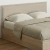 IDMarket Tête de lit suspendue en tissu lin beige de 160 cm* Collection Moderne|Chambre Complète Adulte