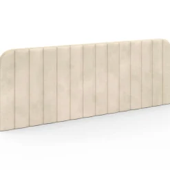 IDMarket Tête de lit suspendue en velours beige 160 cm* Collection Moderne|Têtes De Lit