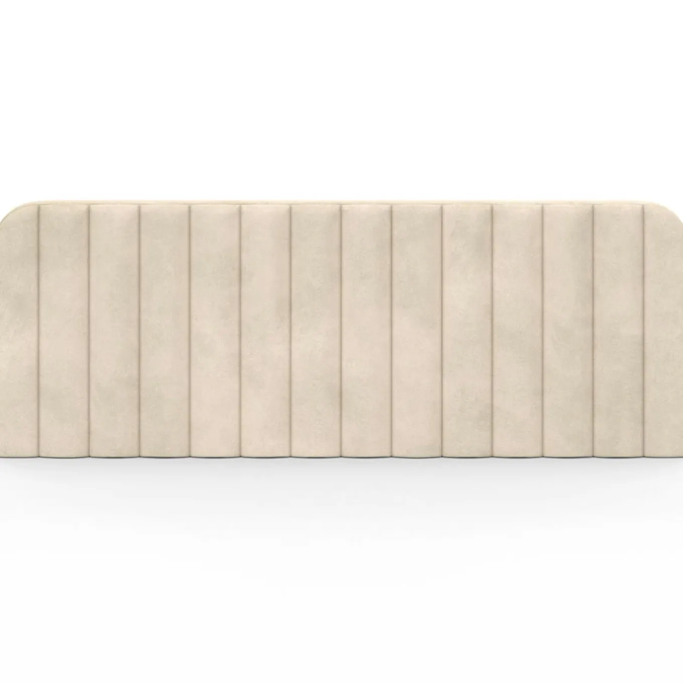 IDMarket Tête de lit suspendue en velours beige 160 cm* Collection Moderne|Têtes De Lit